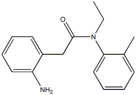 2-(2-aminophenyl)-N-ethyl-N-(2-methylphenyl)acetamide Struktur