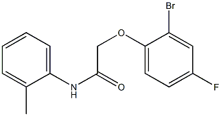 2-(2-bromo-4-fluorophenoxy)-N-(2-methylphenyl)acetamide Struktur