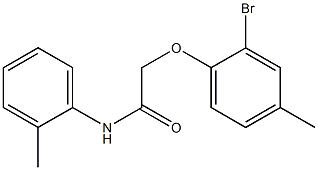 2-(2-bromo-4-methylphenoxy)-N-(2-methylphenyl)acetamide Struktur