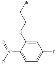 2-(2-bromoethoxy)-4-fluoro-1-nitrobenzene Struktur