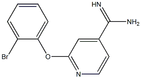 2-(2-bromophenoxy)pyridine-4-carboximidamide Struktur