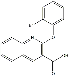 2-(2-bromophenoxy)quinoline-3-carboxylic acid Struktur