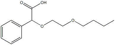 2-(2-butoxyethoxy)-2-phenylacetic acid Struktur