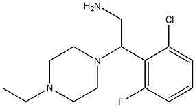 2-(2-chloro-6-fluorophenyl)-2-(4-ethylpiperazin-1-yl)ethanamine Struktur