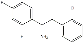 2-(2-chlorophenyl)-1-(2,4-difluorophenyl)ethan-1-amine Struktur