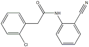 2-(2-chlorophenyl)-N-(2-cyanophenyl)acetamide Struktur