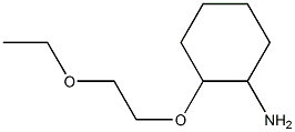 2-(2-ethoxyethoxy)cyclohexan-1-amine Struktur