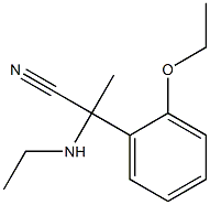 2-(2-ethoxyphenyl)-2-(ethylamino)propanenitrile Struktur