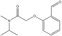 2-(2-formylphenoxy)-N-methyl-N-(propan-2-yl)acetamide Struktur