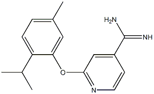 2-(2-isopropyl-5-methylphenoxy)pyridine-4-carboximidamide Struktur