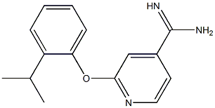 2-(2-isopropylphenoxy)pyridine-4-carboximidamide Struktur