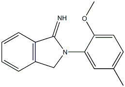 2-(2-methoxy-5-methylphenyl)-2,3-dihydro-1H-isoindol-1-imine Struktur