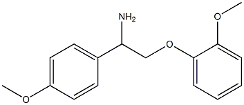 2-(2-methoxyphenoxy)-1-(4-methoxyphenyl)ethanamine Struktur