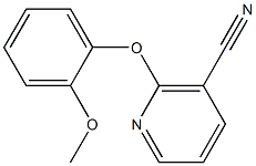 2-(2-methoxyphenoxy)nicotinonitrile Struktur