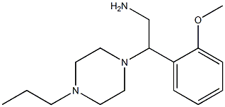 2-(2-methoxyphenyl)-2-(4-propylpiperazin-1-yl)ethanamine Struktur