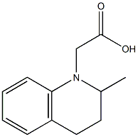 2-(2-methyl-1,2,3,4-tetrahydroquinolin-1-yl)acetic acid Struktur