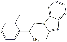 2-(2-methyl-1H-1,3-benzodiazol-1-yl)-1-(2-methylphenyl)ethan-1-amine Struktur