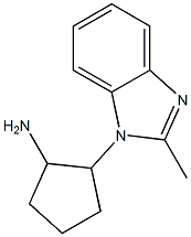 2-(2-methyl-1H-1,3-benzodiazol-1-yl)cyclopentan-1-amine Struktur