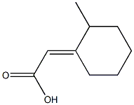 2-(2-methylcyclohexylidene)acetic acid Struktur