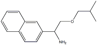 2-(2-methylpropoxy)-1-(naphthalen-2-yl)ethan-1-amine Struktur