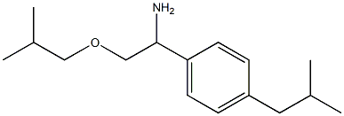 2-(2-methylpropoxy)-1-[4-(2-methylpropyl)phenyl]ethan-1-amine Struktur