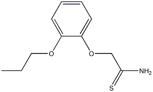 2-(2-propoxyphenoxy)ethanethioamide Struktur