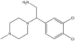 2-(3,4-dichlorophenyl)-2-(4-methylpiperazin-1-yl)ethanamine Struktur