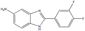 2-(3,4-difluorophenyl)-1H-benzimidazol-5-amine Struktur