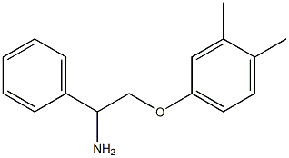 2-(3,4-dimethylphenoxy)-1-phenylethanamine Struktur