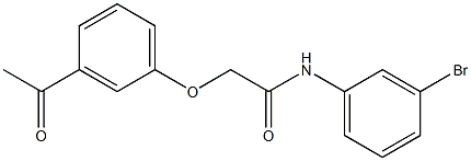 2-(3-acetylphenoxy)-N-(3-bromophenyl)acetamide Struktur