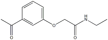 2-(3-acetylphenoxy)-N-ethylacetamide Struktur