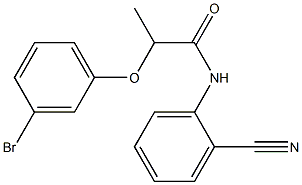 2-(3-bromophenoxy)-N-(2-cyanophenyl)propanamide Struktur