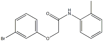 2-(3-bromophenoxy)-N-(2-methylphenyl)acetamide Struktur