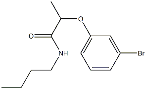 2-(3-bromophenoxy)-N-butylpropanamide Struktur