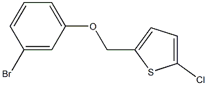 2-(3-bromophenoxymethyl)-5-chlorothiophene Struktur