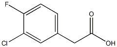 2-(3-chloro-4-fluorophenyl)acetic acid Struktur