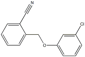 2-(3-chlorophenoxymethyl)benzonitrile Struktur