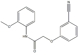 2-(3-cyanophenoxy)-N-(2-methoxyphenyl)acetamide Struktur