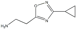 2-(3-cyclopropyl-1,2,4-oxadiazol-5-yl)ethan-1-amine Struktur