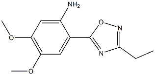 2-(3-ethyl-1,2,4-oxadiazol-5-yl)-4,5-dimethoxyaniline Struktur