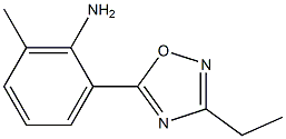 2-(3-ethyl-1,2,4-oxadiazol-5-yl)-6-methylaniline Struktur