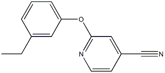 2-(3-ethylphenoxy)isonicotinonitrile Struktur