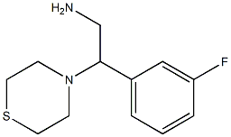 2-(3-fluorophenyl)-2-(thiomorpholin-4-yl)ethan-1-amine Struktur