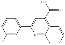 2-(3-fluorophenyl)quinoline-4-carboxylic acid Struktur