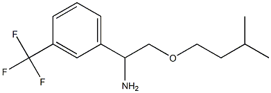 2-(3-methylbutoxy)-1-[3-(trifluoromethyl)phenyl]ethan-1-amine Struktur