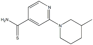 2-(3-methylpiperidin-1-yl)pyridine-4-carbothioamide Struktur