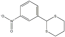 2-(3-nitrophenyl)-1,3-dithiane Struktur