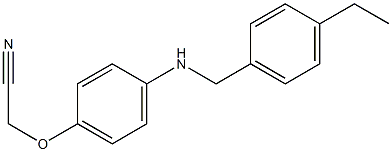 2-(4-{[(4-ethylphenyl)methyl]amino}phenoxy)acetonitrile Struktur