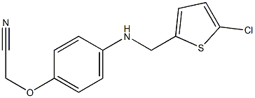 2-(4-{[(5-chlorothiophen-2-yl)methyl]amino}phenoxy)acetonitrile Struktur