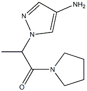 2-(4-amino-1H-pyrazol-1-yl)-1-(pyrrolidin-1-yl)propan-1-one Struktur